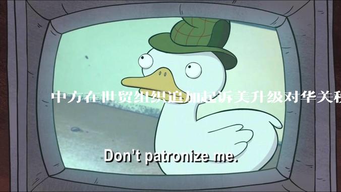中方在世贸组织追加起诉美升级对华关税措施，具有怎样的意义？